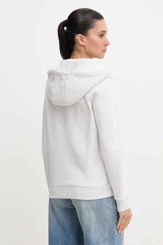 Îmbrăcăminte Tommy Jeans hanorac cu fermoar de femei DW0DW19729 gri
