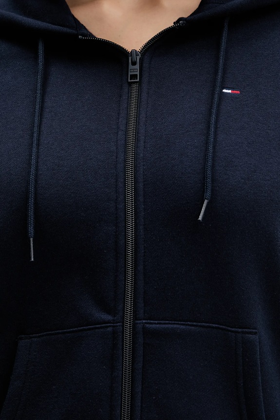 Tommy Jeans hanorac cu fermoar femei DW0DW19729 bleumarin