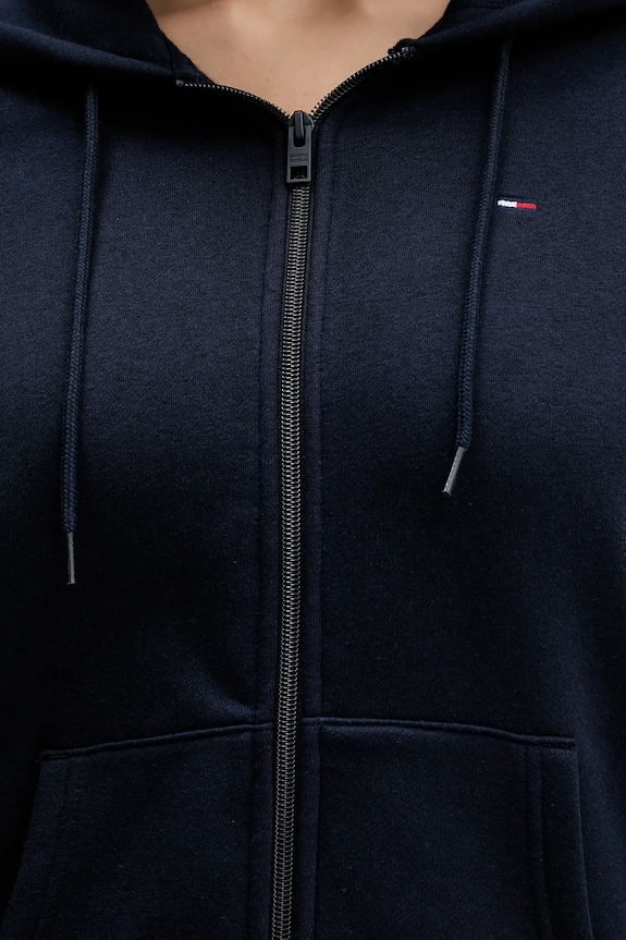 Tommy Jeans hanorac cu fermoar femei DW0DW19729 bleumarin