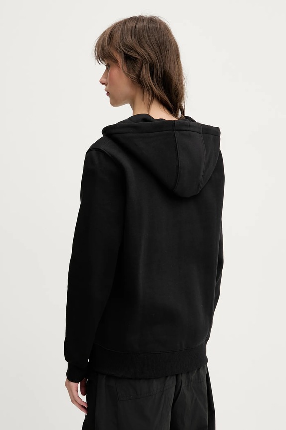 Îmbrăcăminte Tommy Jeans hanorac cu fermoar de damă DW0DW19729 negru