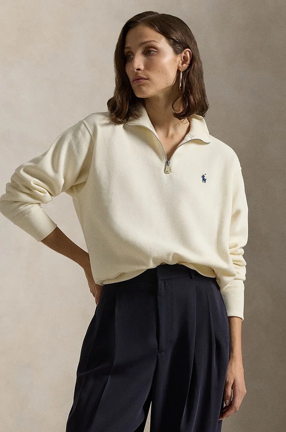 Polo Ralph Lauren bluza pozostałe beżowy 211851659