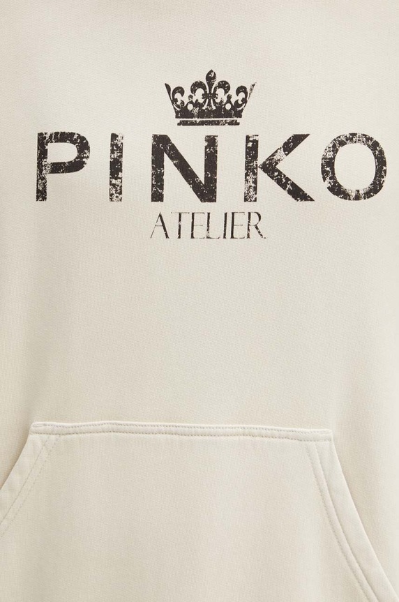 Bavlněná mikina Pinko 104388.A27V béžová