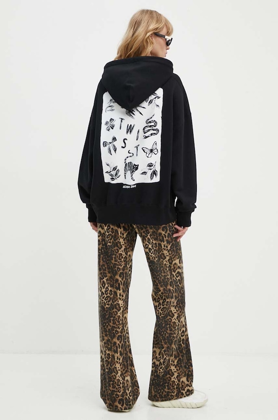 Moschino Jeans felpa in cotone 1705.8233 nero AW24
