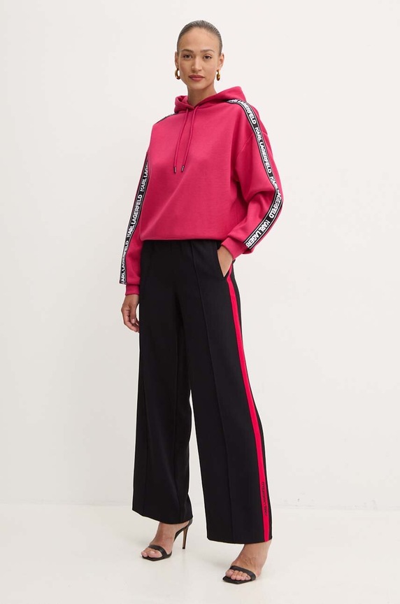 Mikina Karl Lagerfeld 245W1801 růžová AW24
