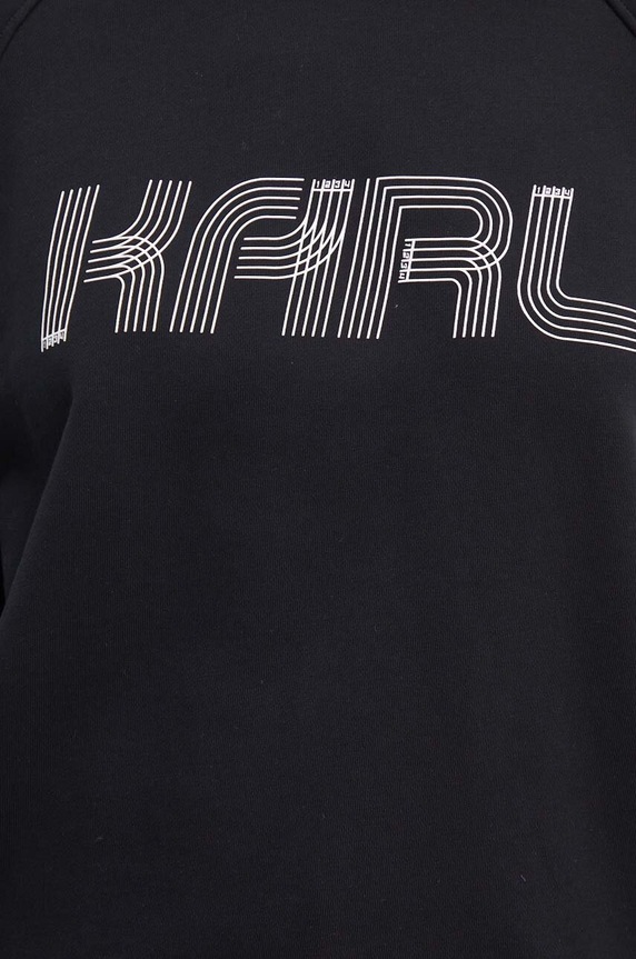 Karl Lagerfeld bluza bawełniana 245W1803 czarny