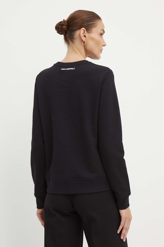 Oblečenie Bavlnená mikina Karl Lagerfeld 245W1813 čierna