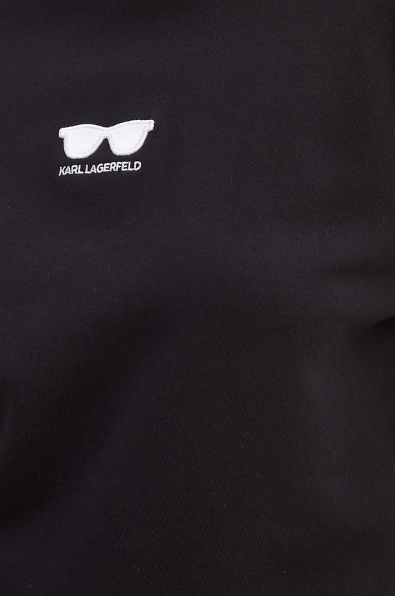 Bavlnená mikina Karl Lagerfeld 245W1813 čierna