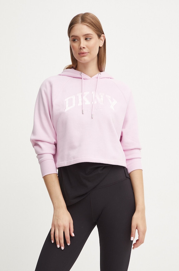 Mikina Dkny bez kapuce růžová DP4T9811