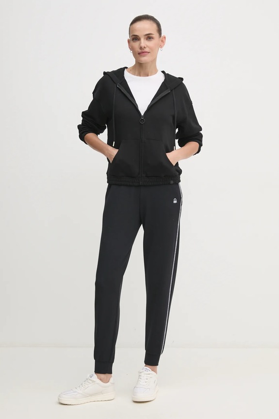 Μπλούζα United Colors of Benetton 31NB3M06U μαύρο NC24