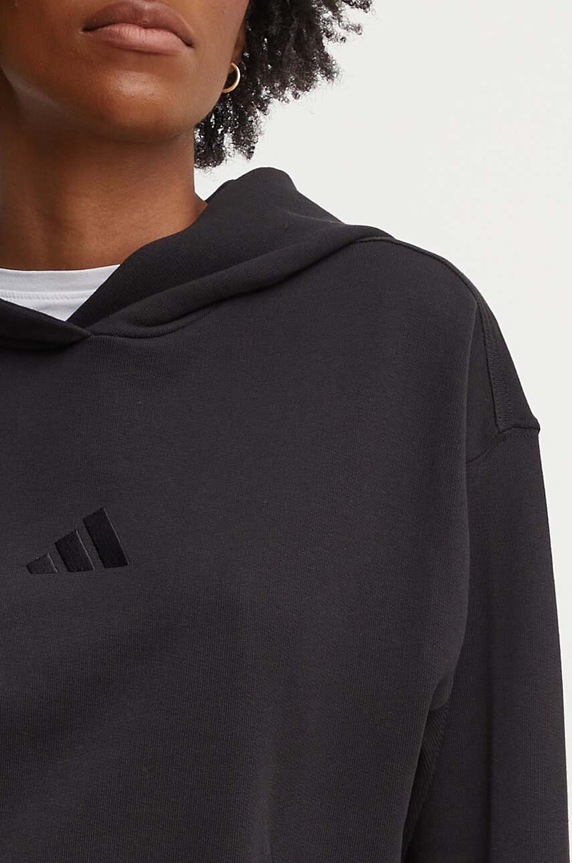 Βαμβακερή μπλούζα adidas All SZN μαύρο IW1026
