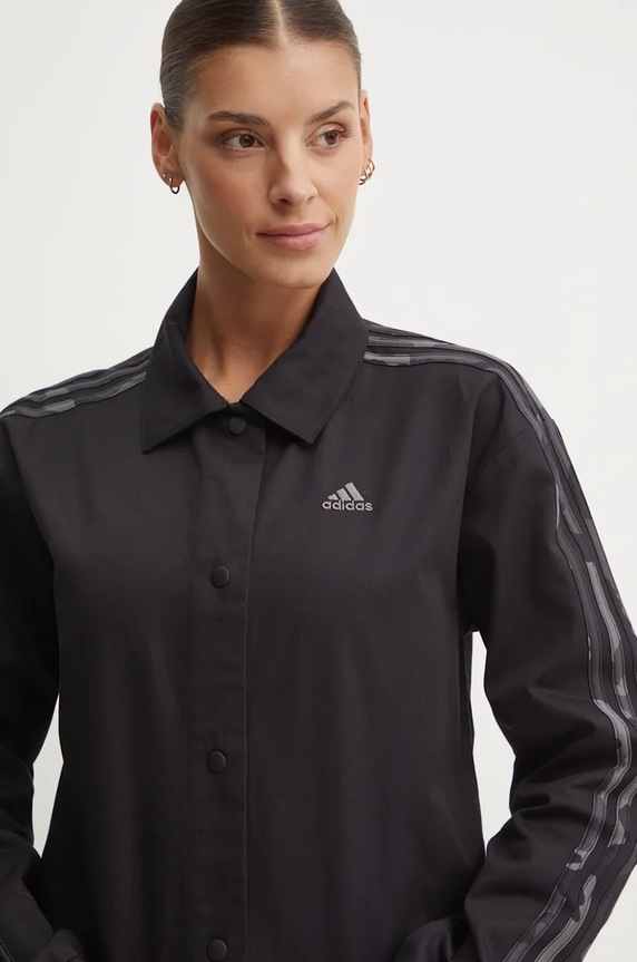 Памучно яке adidas Camo черен IX3704