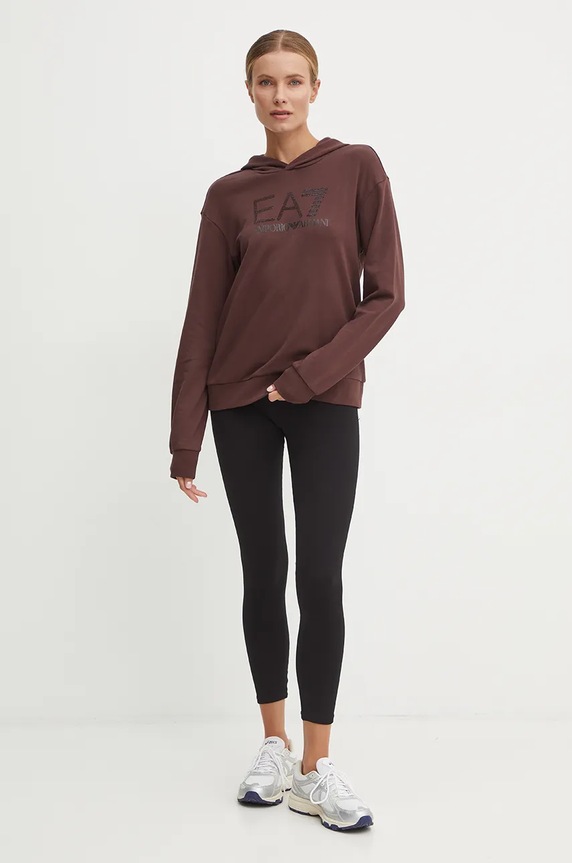 EA7 Emporio Armani bluza TJDOZ.6DTM17.1755 brązowy AW24
