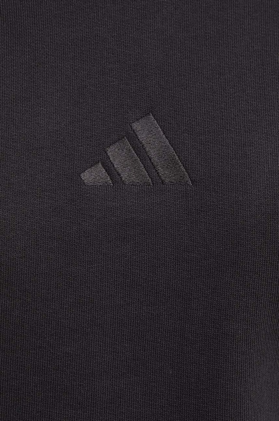 Βαμβακερή μπλούζα adidas All SZN JI9104 μαύρο