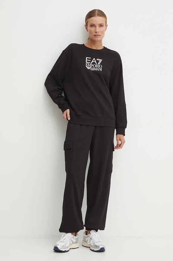 Dukserica EA7 Emporio Armani TJZCZ.6DTM11.0200 crna AW24