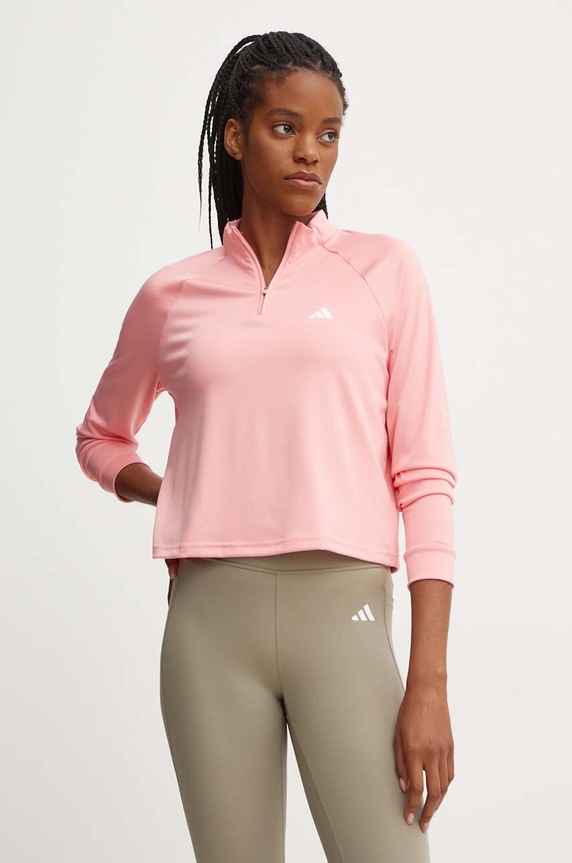 Φούτερ προπόνησης adidas Performance Train Essentials με ελαστάν ροζ IX1020