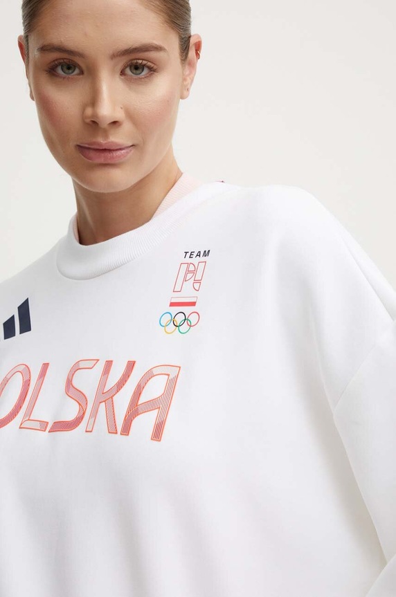 adidas Performance melegítő felső Polska JF6707 fehér
