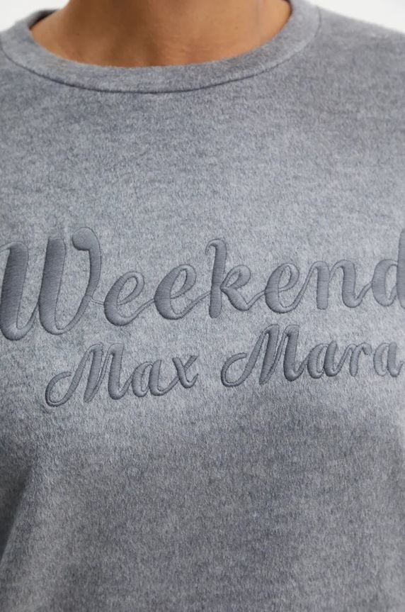 Weekend Max Mara felpa in misto lana 2425926032600 grigio