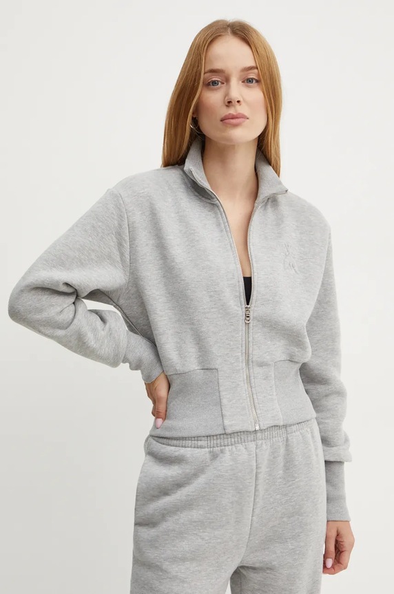 Μπλούζα Patrizia Pepe χωρίς κουκούλα γκρί 2M4408.J079