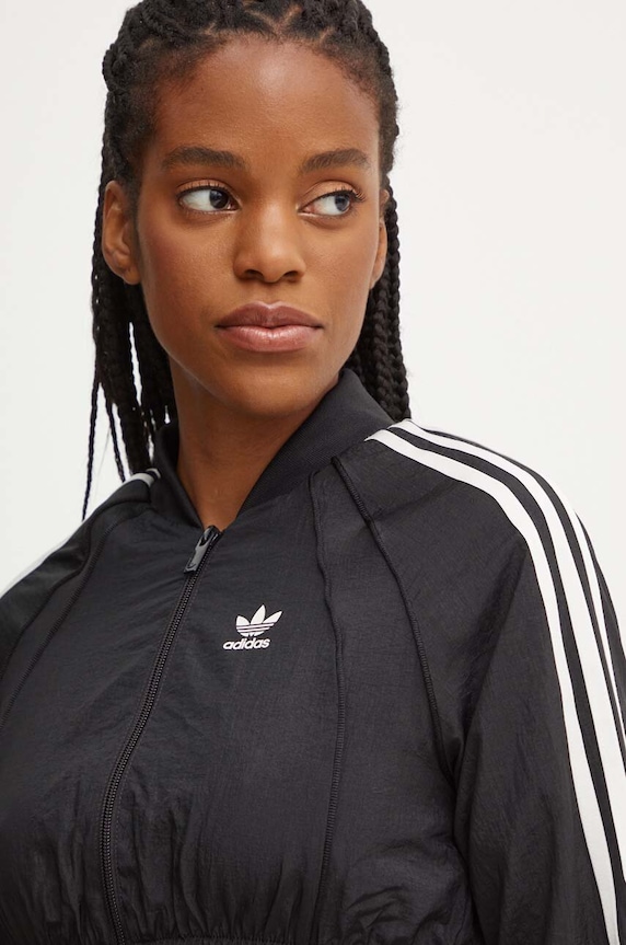 Μπουφάν adidas Originals μαύρο IW5484