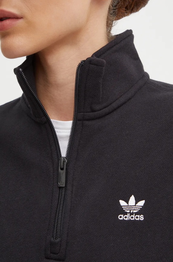Pamučna dukserica adidas Originals Essential crna IW5726