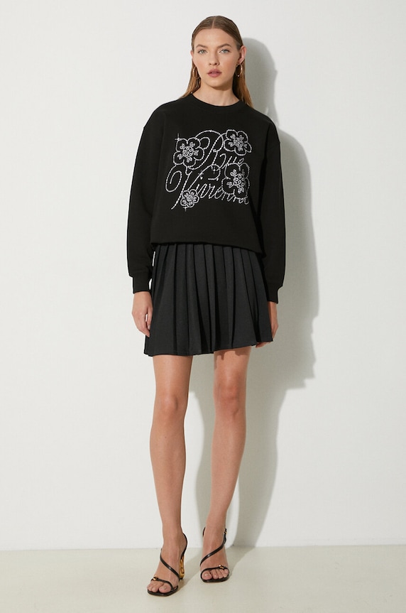 Kenzo felpa in cotone Constellation Emb Classic FE62SW1654MF.99J nero AW24