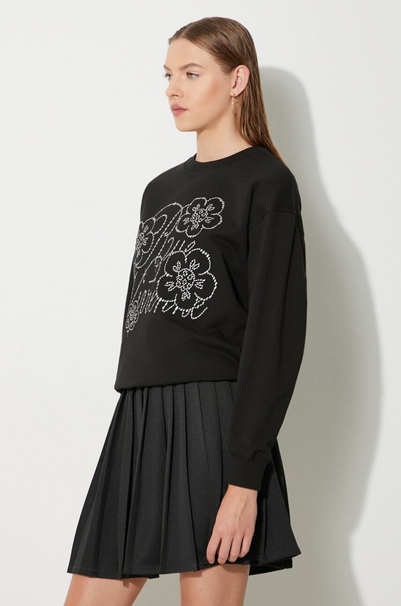 Kenzo felpa in cotone Constellation Emb Classic nero FE62SW1654MF.99J
