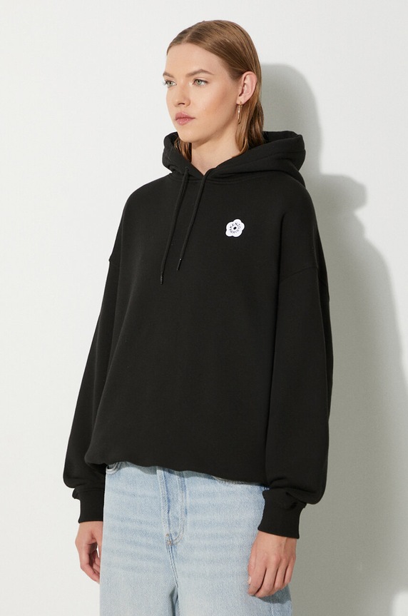 Kenzo felpa in cotone Boke Flower 2.0 nero FE62SW1494MB.99J