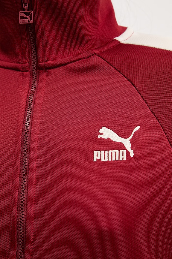 Puma Iconic T7 Track Jacket bluza rozpinana damska z bawełną 627994 czerwony