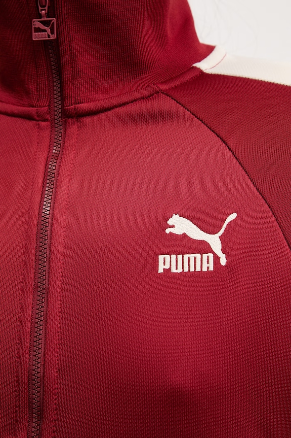 Puma Iconic T7 Track Jacket bluza rozpinana damska z bawełną 627994 czerwony