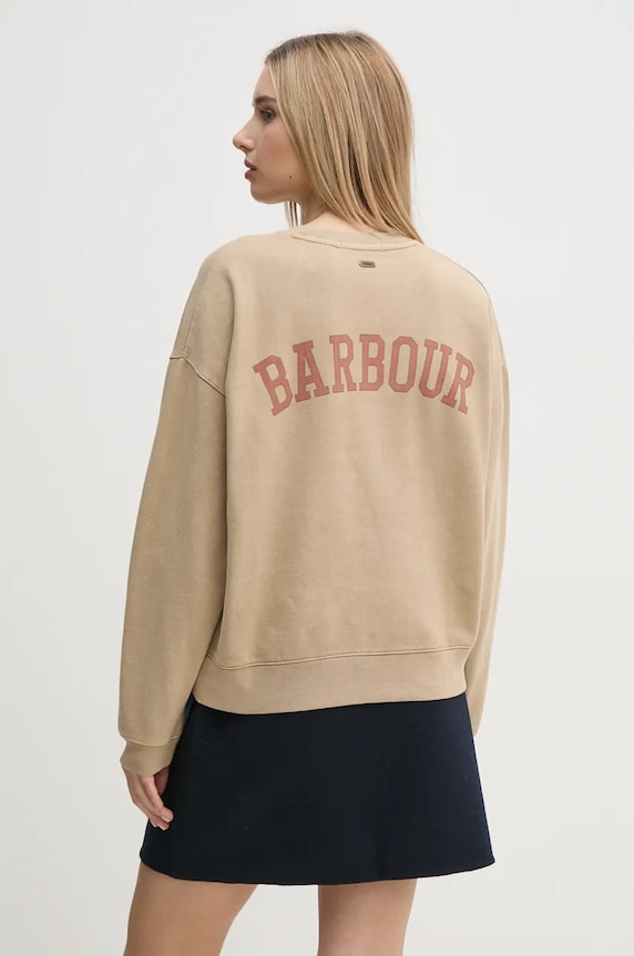 Дрехи Памучен суичър Barbour LOL0613 бежов