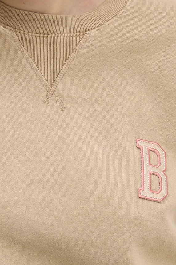 Памучен суичър Barbour LOL0613 бежов