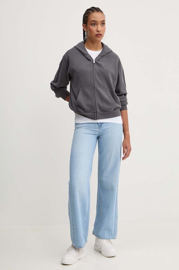 Hollister Co. felpa KI352.4151.131 grigio AW24