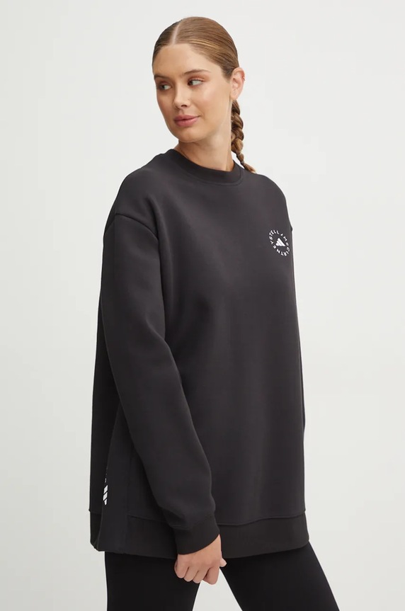 Μπλούζα adidas by Stella McCartney χωρίς κουκούλα μαύρο IW6321