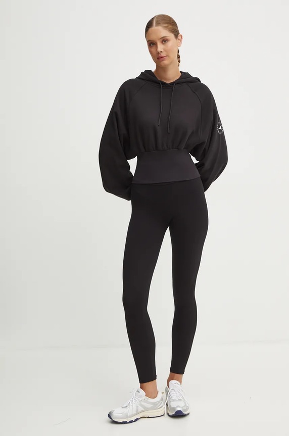 adidas by Stella McCartney bluză de trening JG1543 negru AW25