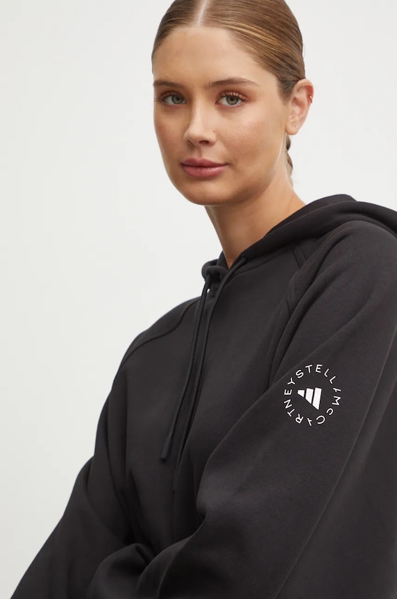 adidas by Stella McCartney bluză de trening negru JG1543