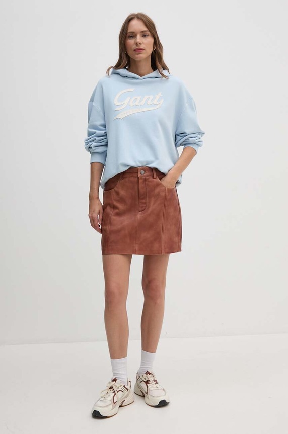 Gant bluza bawełniana 4200489 niebieski AW24