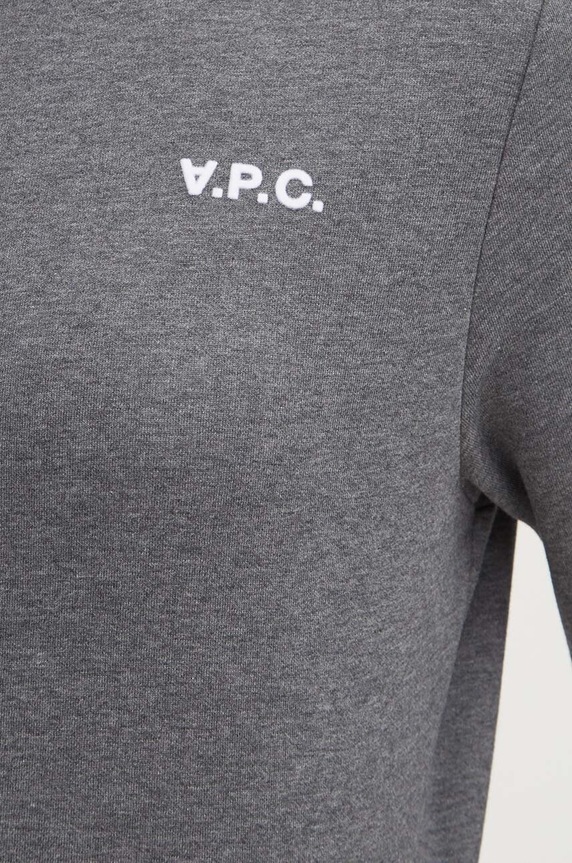 A.P.C. bluza bawełniana sweat boxy petit vpc COHBR.F27918 szary