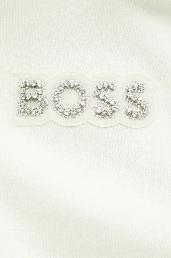 BOSS Orange bluza bawełniana 50528690 beżowy
