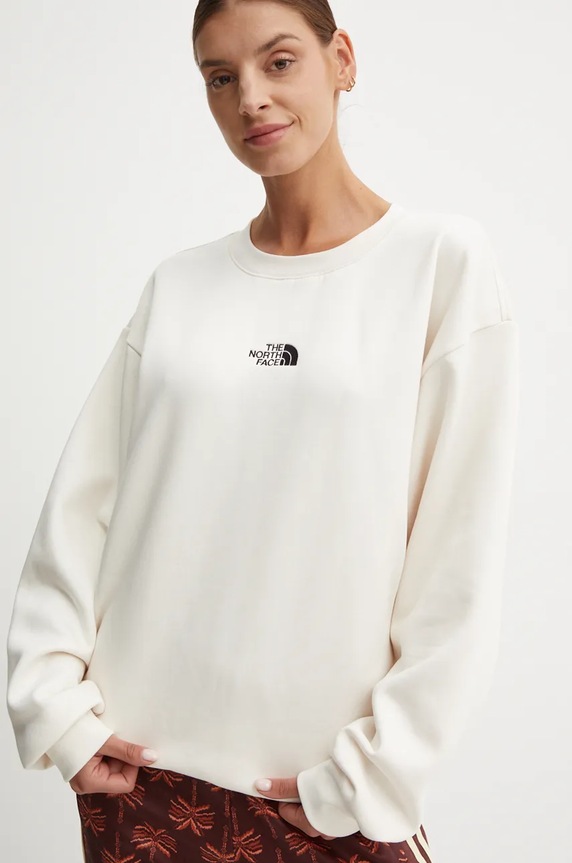 Mikina The North Face Essential Crew béžová NF0A89EPQLI1