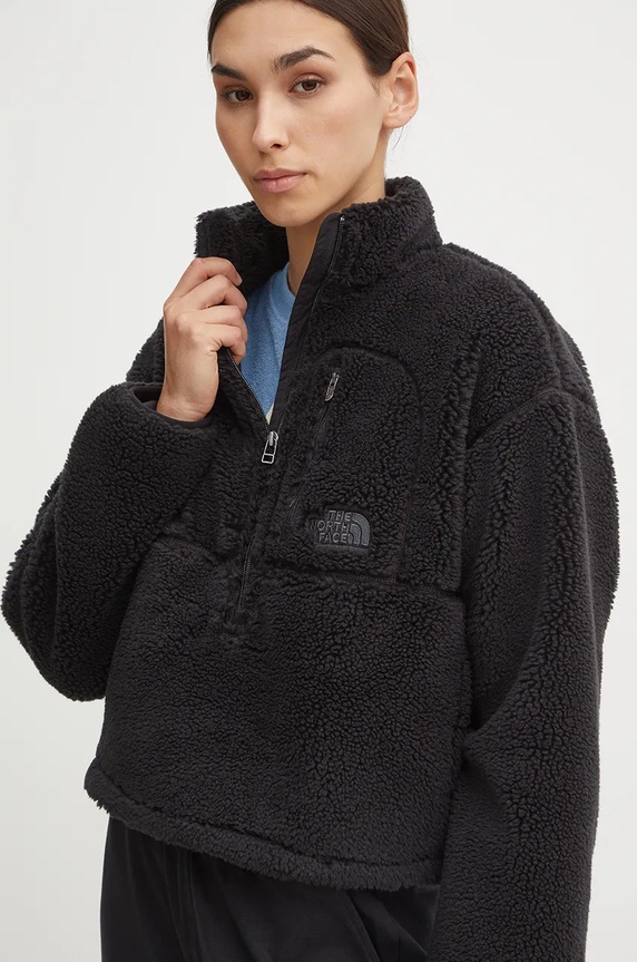 The North Face bluza polarowa TNF Extreme Pile Pullover bez kaptura czarny NF0A88ZCJK31