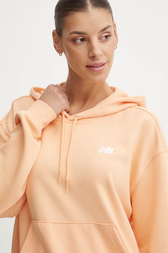 New Balance bluza pomarańczowy WT41507PAE