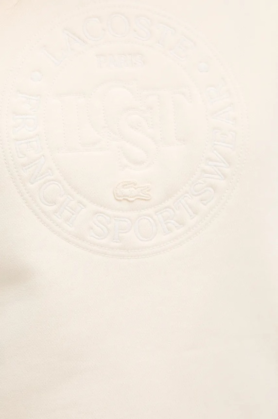 Lacoste bluza bawełniana SF2565 beżowy