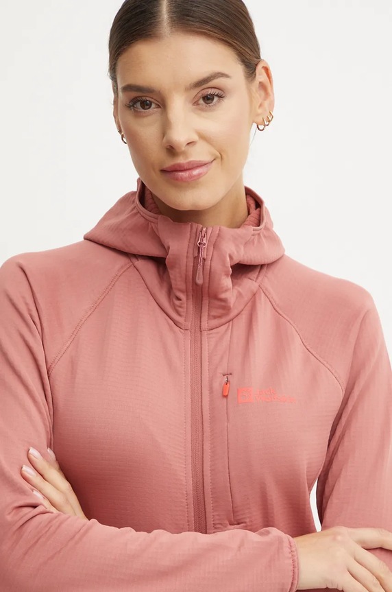 Športová mikina Jack Wolfskin Kolbenberg oranžová 1711072