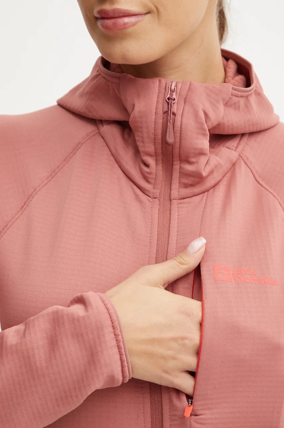 Športová mikina Jack Wolfskin Kolbenberg 1711072 oranžová