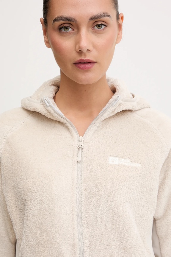 Športová mikina Jack Wolfskin Rotwand béžová A61897