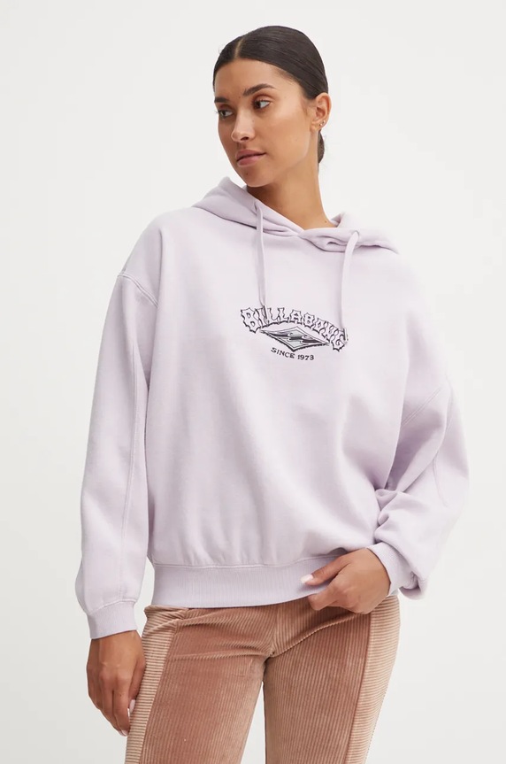 Mikina Billabong Stay 73 Kendall s kapucí fialová UBJFT00261