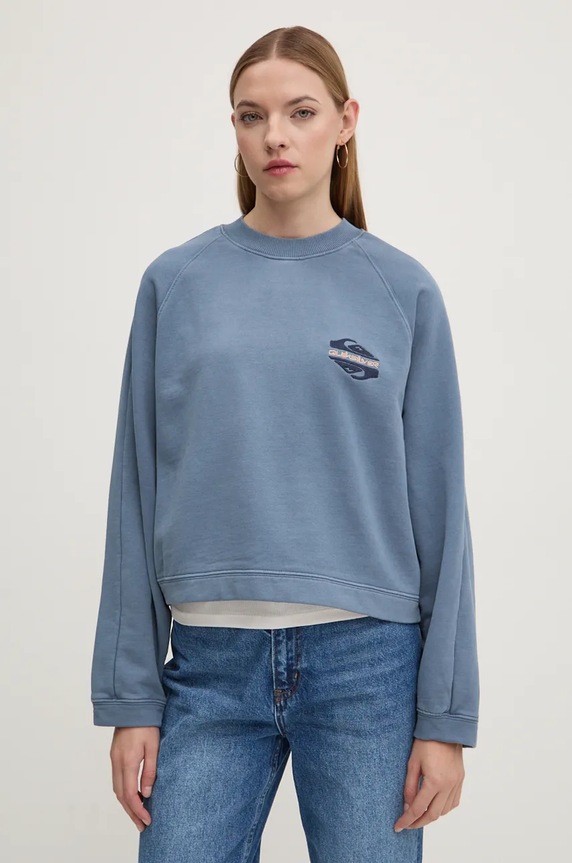 Quiksilver bluza Block Screen aplikacja niebieski EQYFT04993