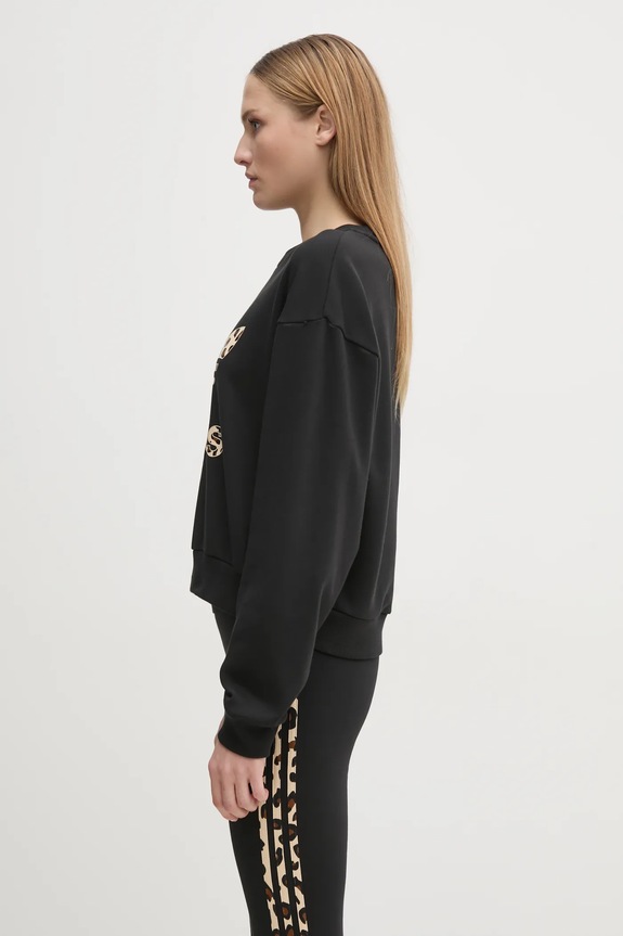 adidas Originals felpa in cotone Leopard Sweat IW8480 nero AW24