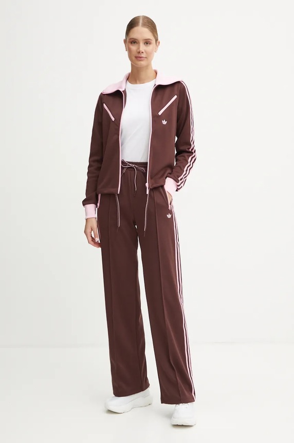 Mikina adidas Originals Montreal Tracktop JL9629 hnedá AW24