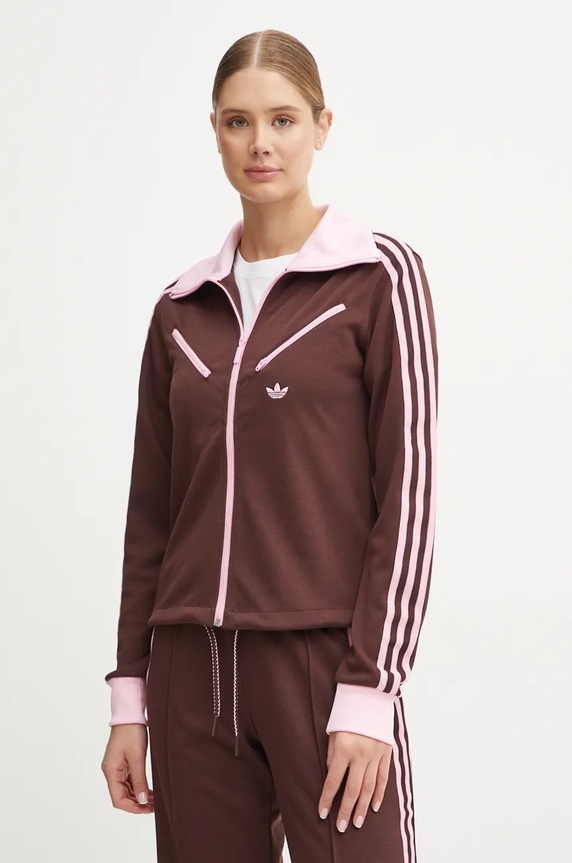 Mikina adidas Originals Montreal Tracktop hnedá JL9629